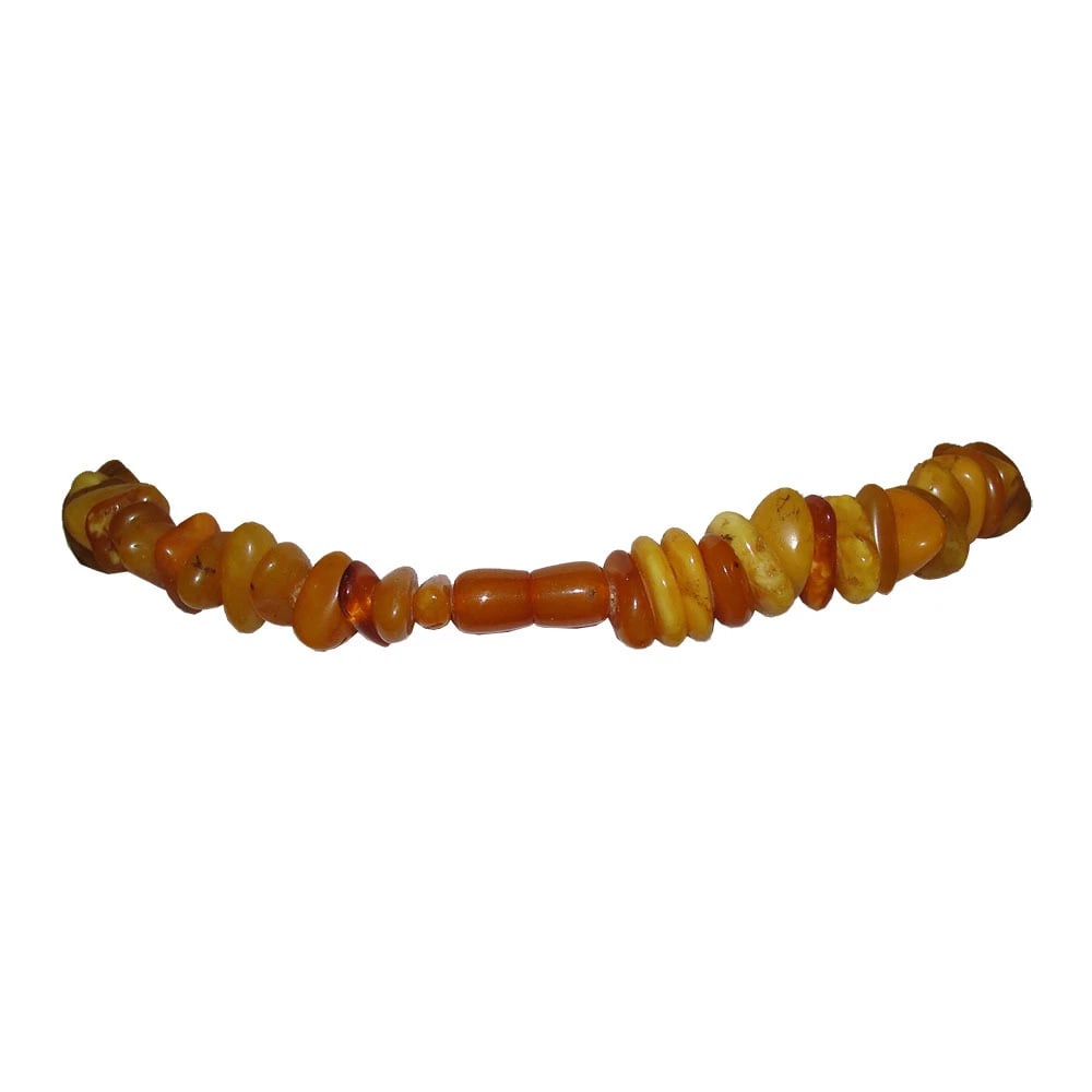Large Baltic and Cognac Amber Nugget Bead Necklace - 5