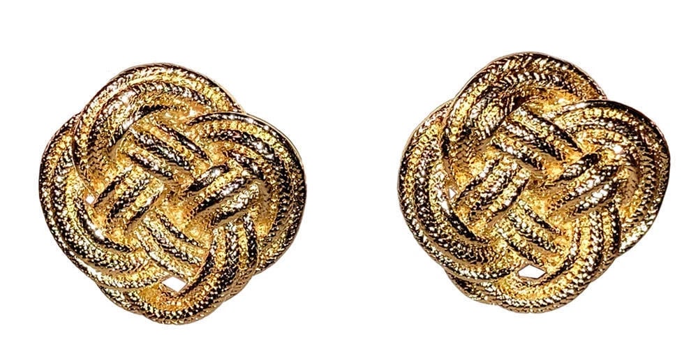 Givenchy Interlocking Rope Goldtone Earrings - 3