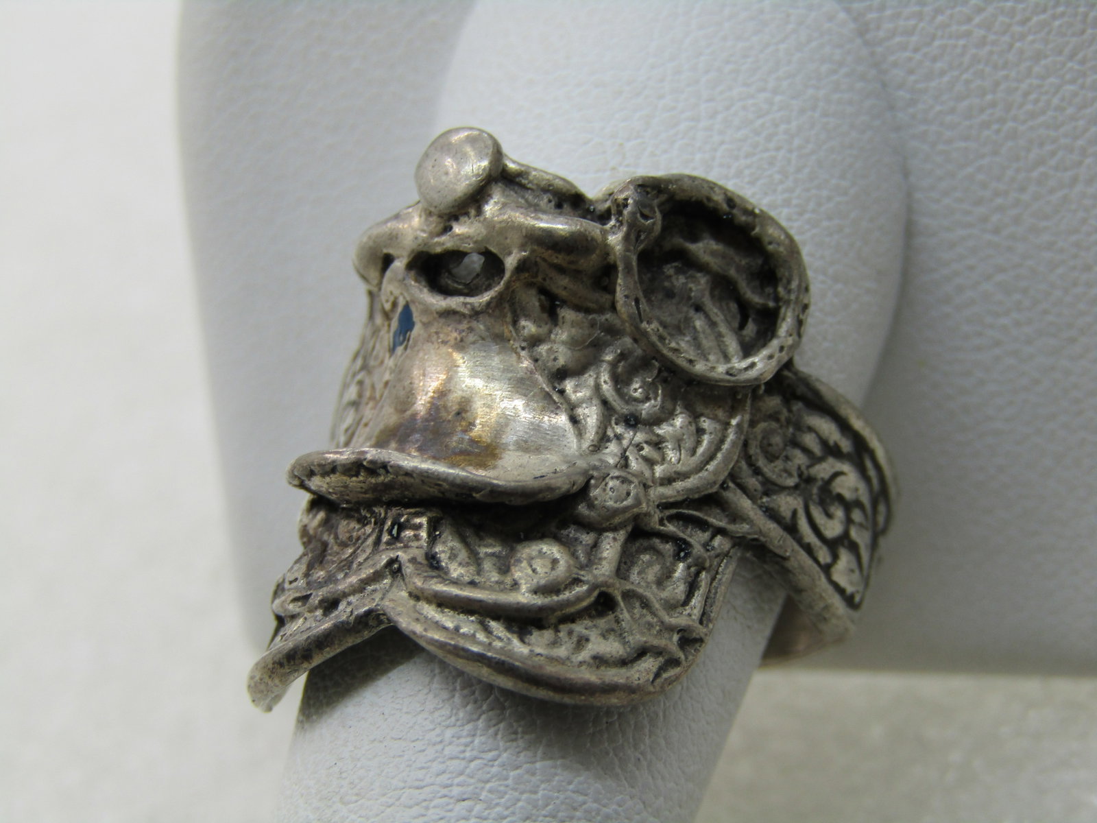 Vintage Sterling Silver Saddle Ring, Sz. 12.5, Men's/Unisex - 3