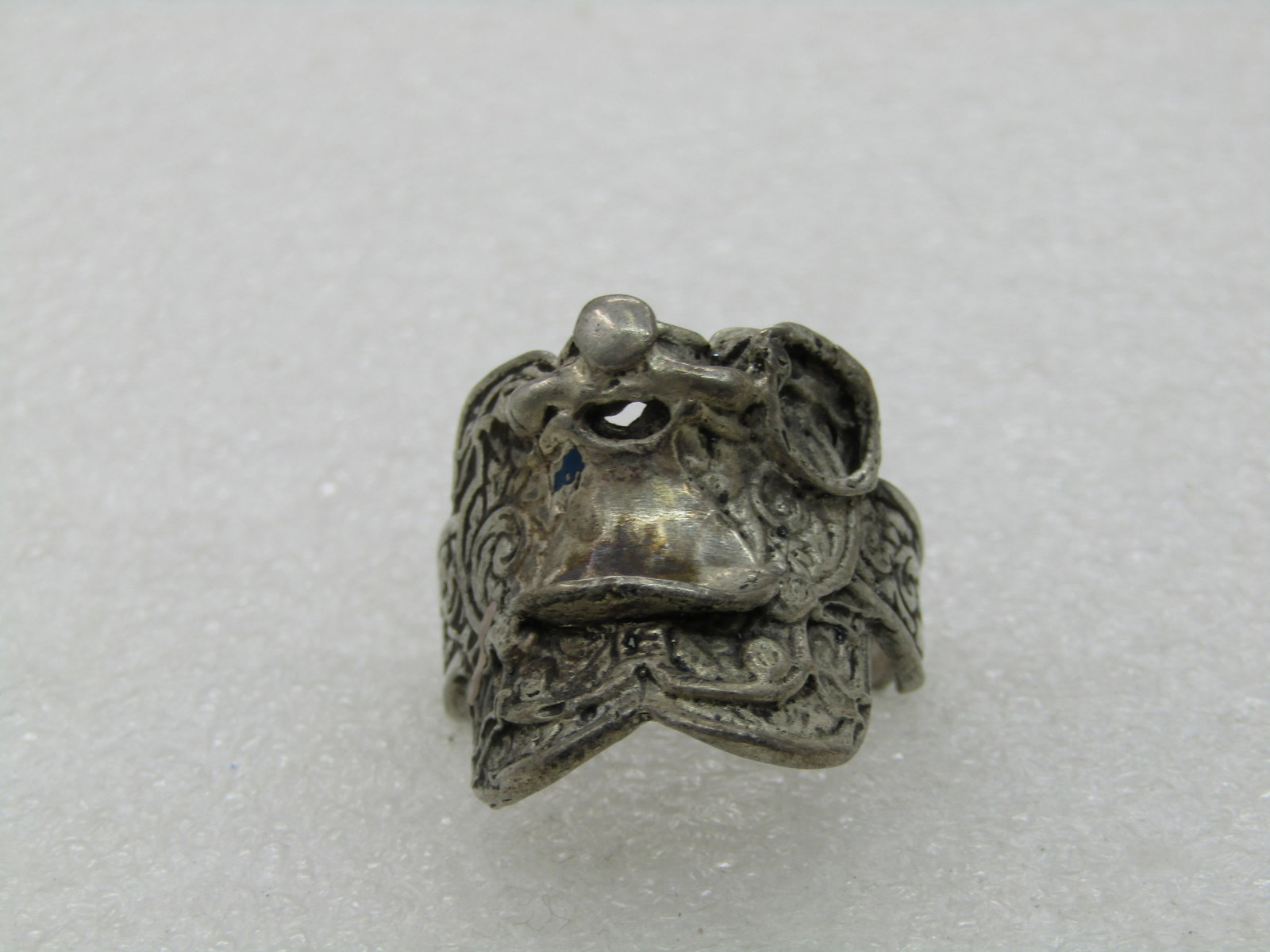 Vintage Sterling Silver Saddle Ring, Sz. 12.5, Men's/Unisex - 4