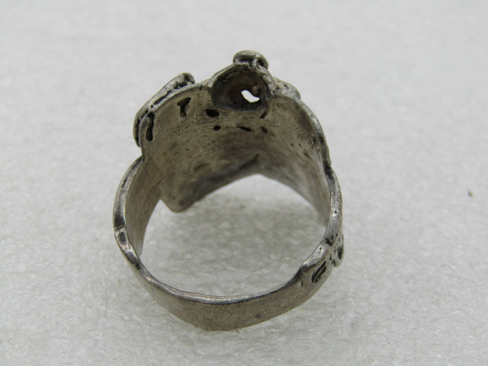 Vintage Sterling Silver Saddle Ring, Sz. 12.5, Men's/Unisex - 6