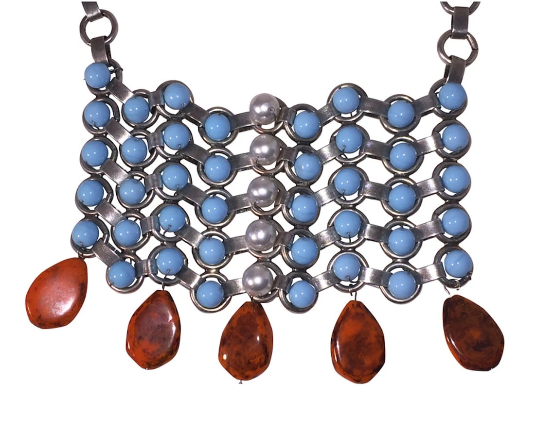 Dannijo Medine Turquoise Glass Drop Necklace - 3