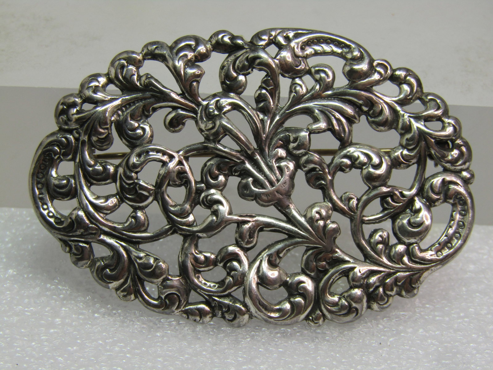 Vintage Sterling Floral Brooch, 1940's-1950's, Signed Michels: Title:Vintage Sterling Floral Brooch, 1940's-1950's, Signed Michels Description:Vintage Sterling Floral Brooch, 1940's-1950's, Signed Michels believed to be Jo Michels, who was based in New York in