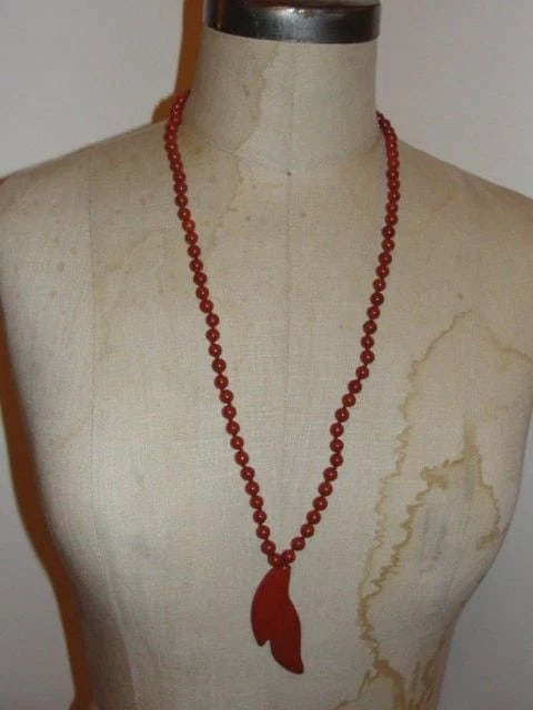 Brecciated Red Jasper Bead Necklace - 3