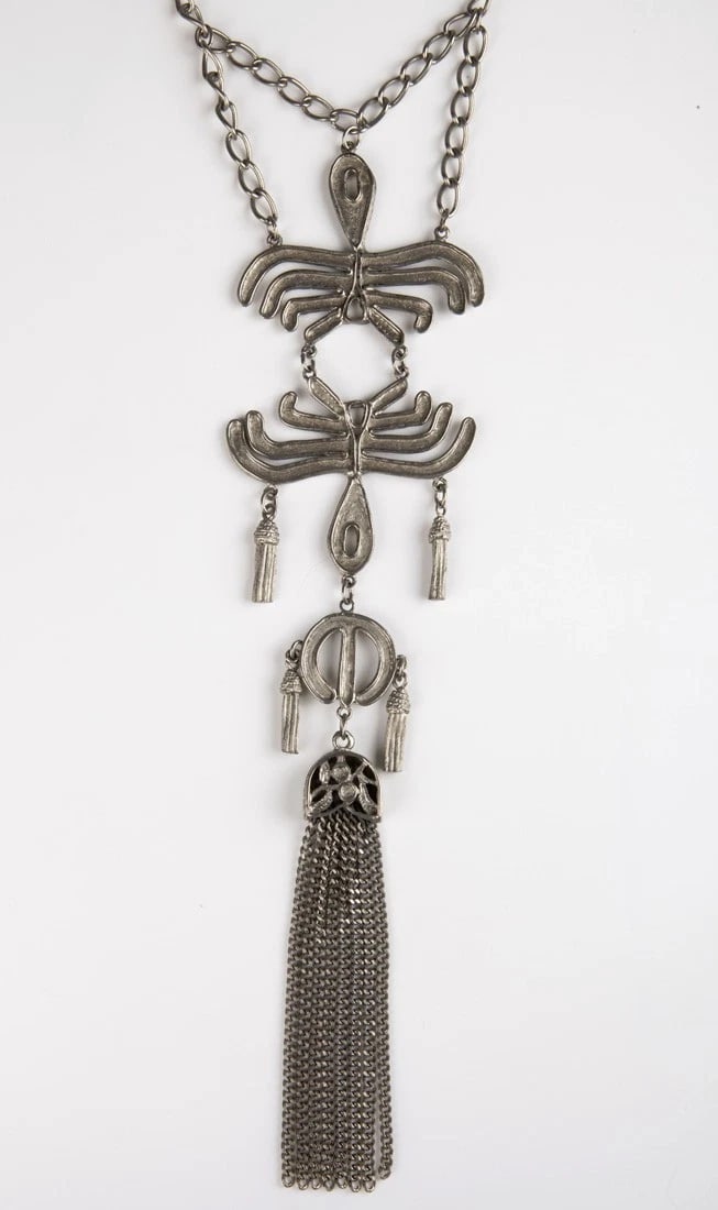 Runway Tribal Tassel Necklace - 3