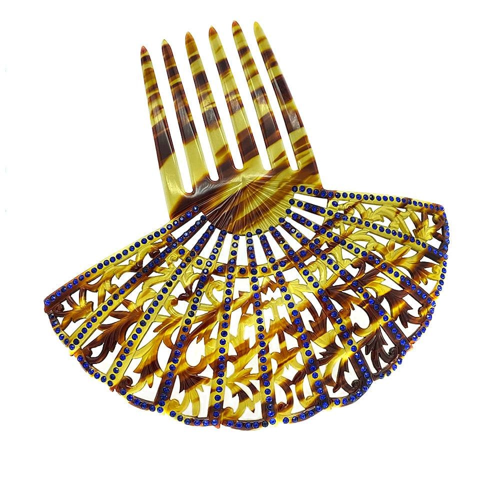 Faux Tortoise Shell Peineta w/Six Fork (1 of 4)
