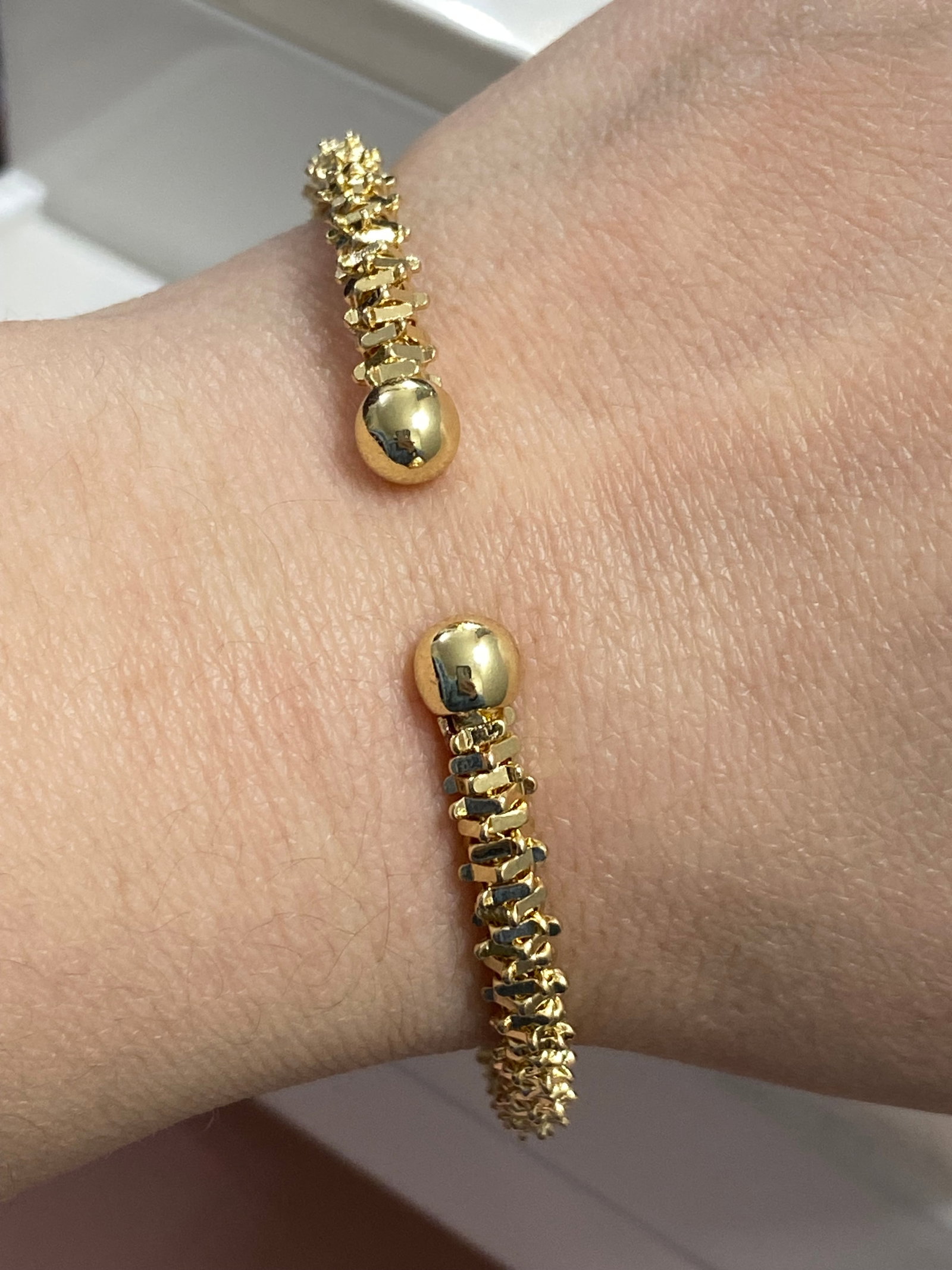 Golden Dragon Bone Style Massage Bracelet for Wrist - 3