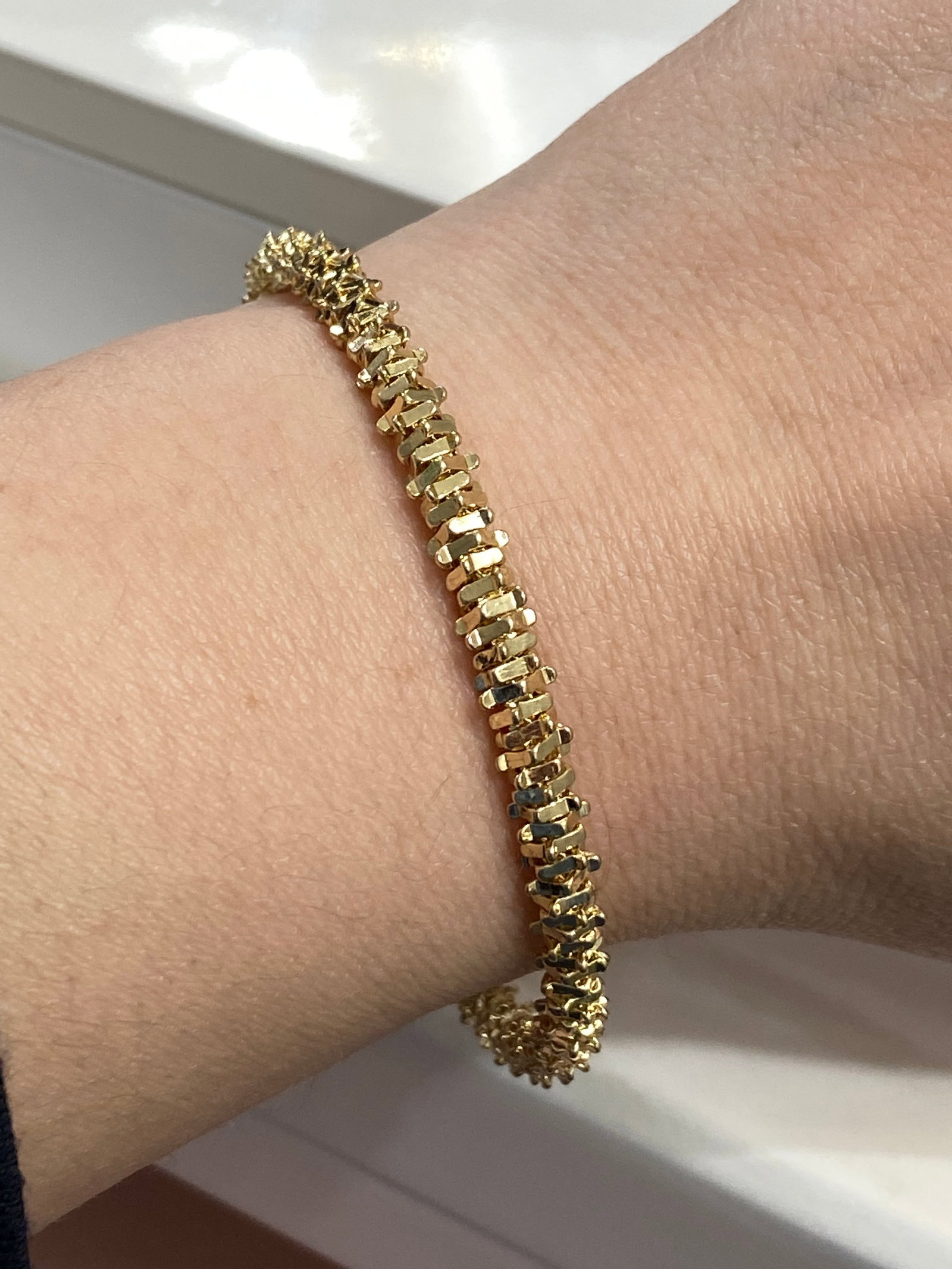 Golden Dragon Bone Style Massage Bracelet for Wrist - 4