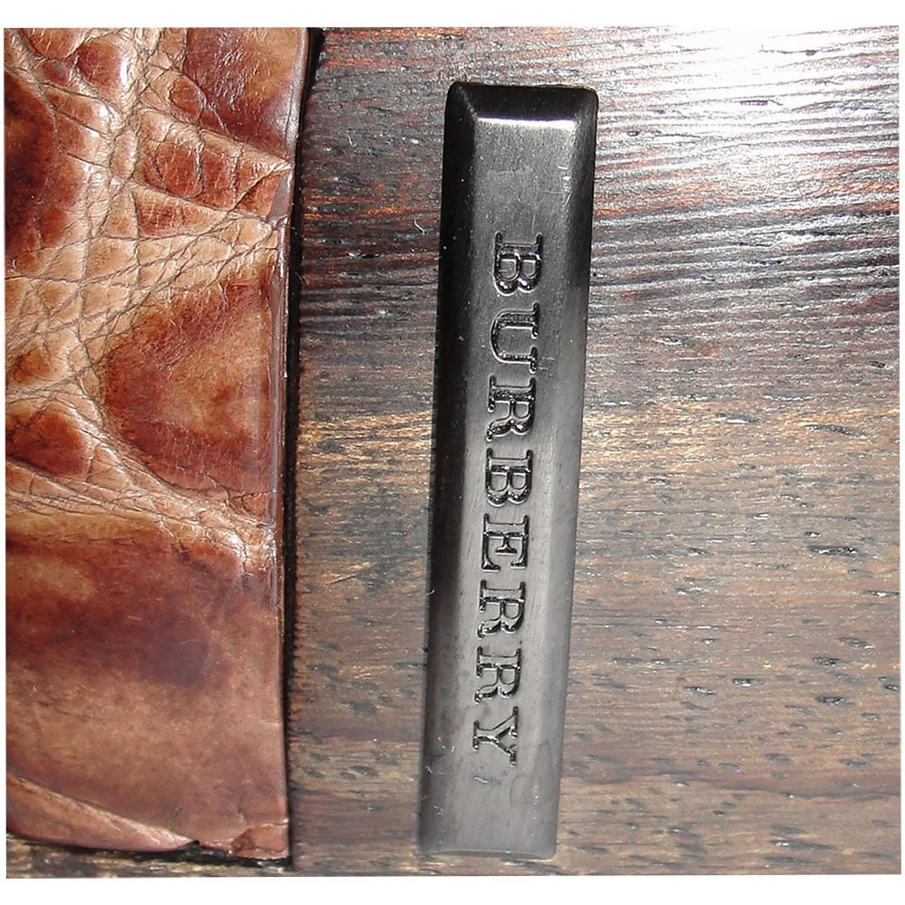 Massive Runway Burberry Wood Leather Bracelet - 5