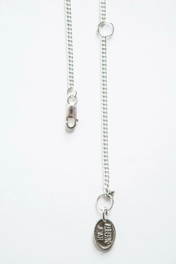 Victorian Rose Cut Garnet Beaded Sterling Silver Necklace - 5