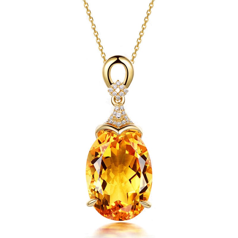 18k White Gold plated Cushion Cut Teardrop Created Sapphire Moissanite Pendant Necklace (1 of 7)