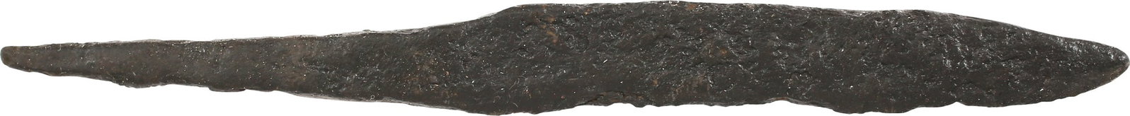 VIKING POCKET OR POUCH KNIFE,11th C. AD: Vikings evolved multiple fighting techniques depending on circumstances. The sword and ax served on the battlefield. When raiding, they employed brutal hand-to-hand techniques which included throat-sl