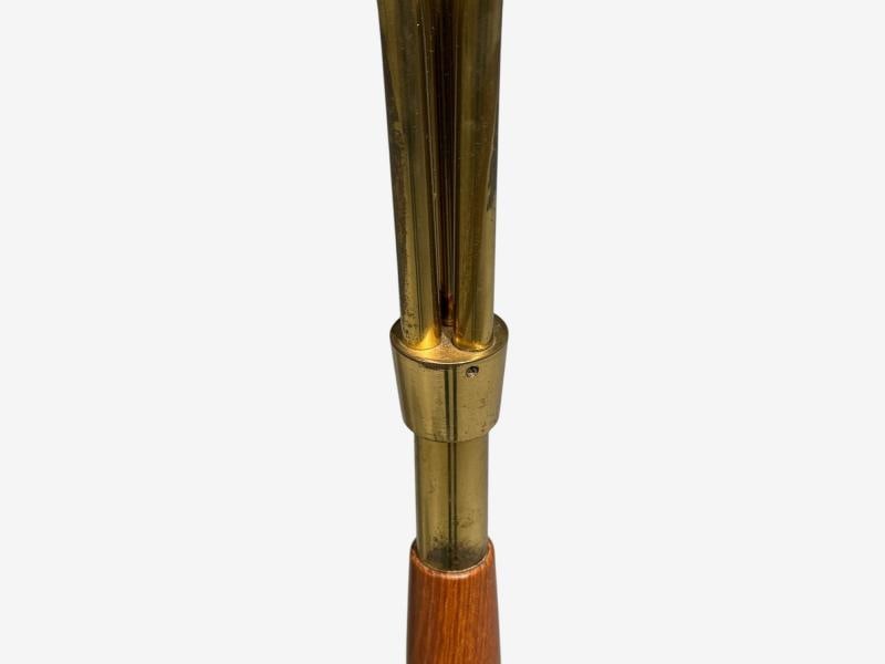 Swedish Modern, Adjustable Floor Lamp, Wood, Metal, Fabric, Sweden, 1950s - 10