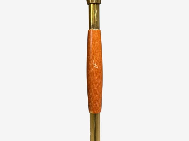 Swedish Modern, Adjustable Floor Lamp, Wood, Metal, Fabric, Sweden, 1950s - 11