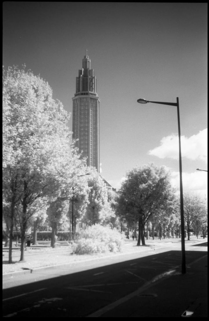Architecture, Le Havre [Infrared Film] France - Silver Gelatin Photograph (1 of 3)