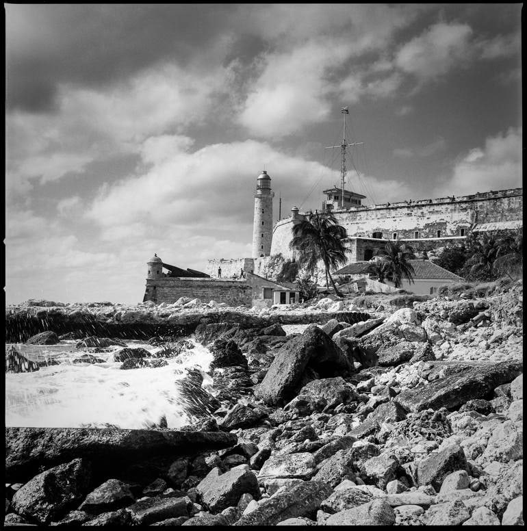 View Of Havana Lighthouse, Cuba - Silver Gelatin Photograph: Title: View Of Havana Lighthouse, Cuba - Silver Gelatin Photograph Description: View of Havana Lighthouse, Cuba - Silver Gelatin Photograph - Limited Edition of 10 Paul Cooklin United Kingdom Photogra