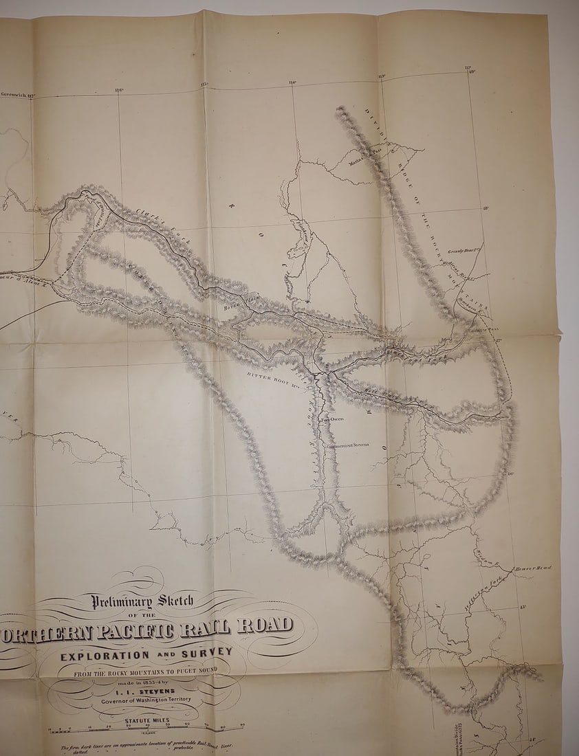 Preliminary Sketch of the Northern Pacific Rail Road Exploration and Survey from the Rocky Mountains - 7