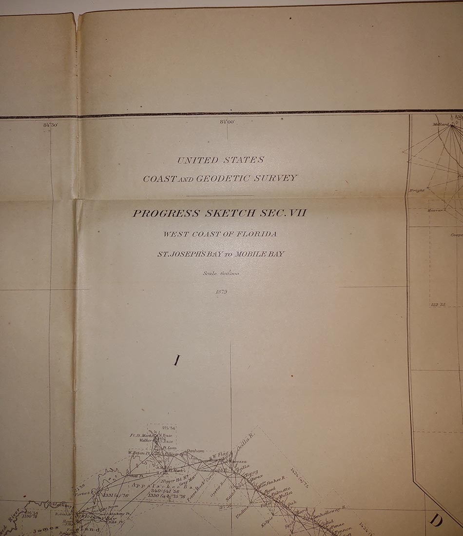 Progress Sketch Sec. VII West Coast of Florida St. Joseph's Bay to Mobile Bay ... 1879 - 2