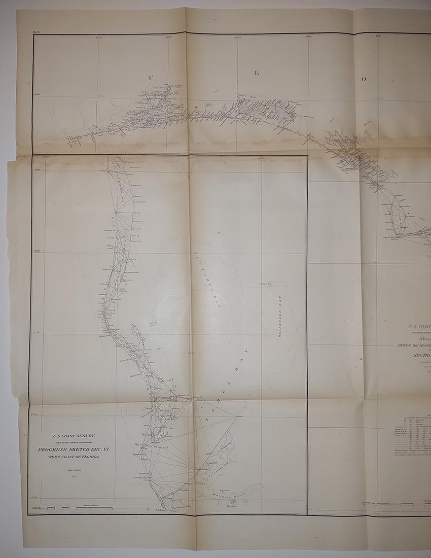 Sketch G Showing the Progress of the Survey in Section VII from 1849 to 1873. - 3