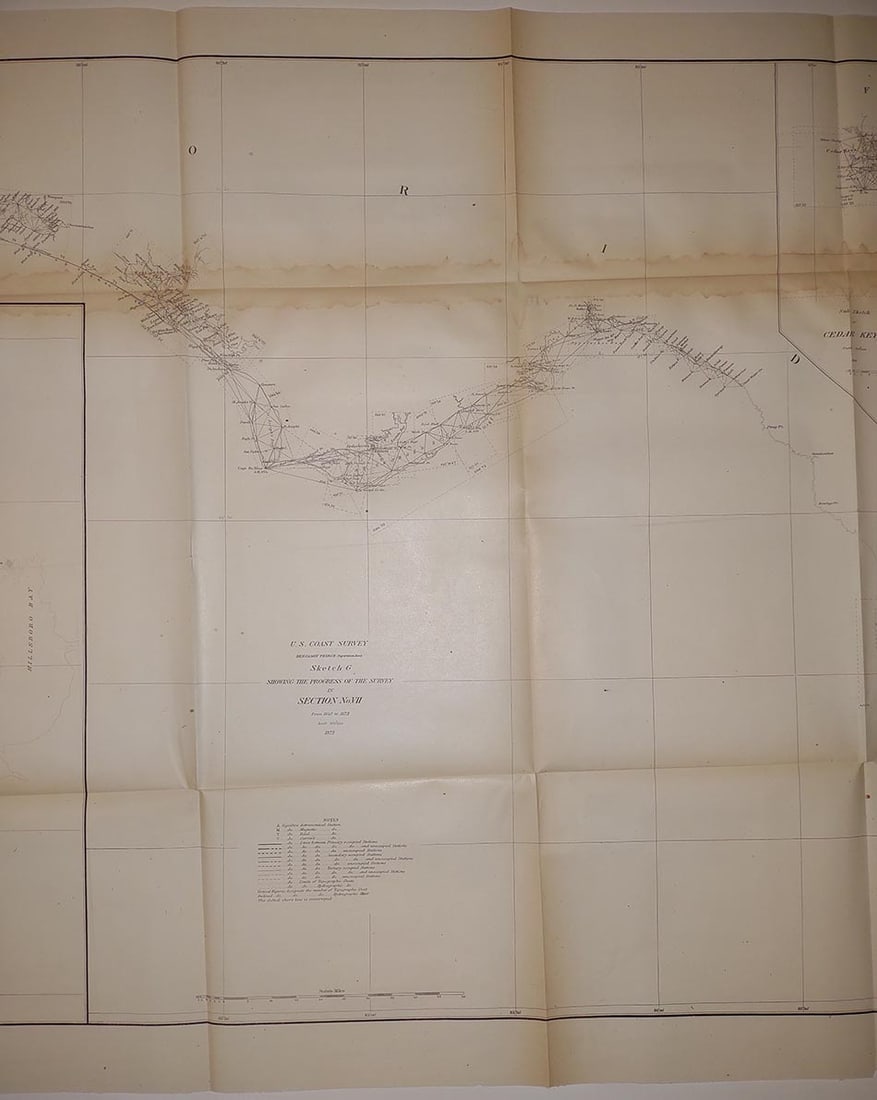 Sketch G Showing the Progress of the Survey in Section VII from 1849 to 1873. - 4