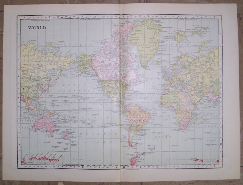World Rand, McNally & Co.'S New 11 X 14 Map of the World. (1 of 1)