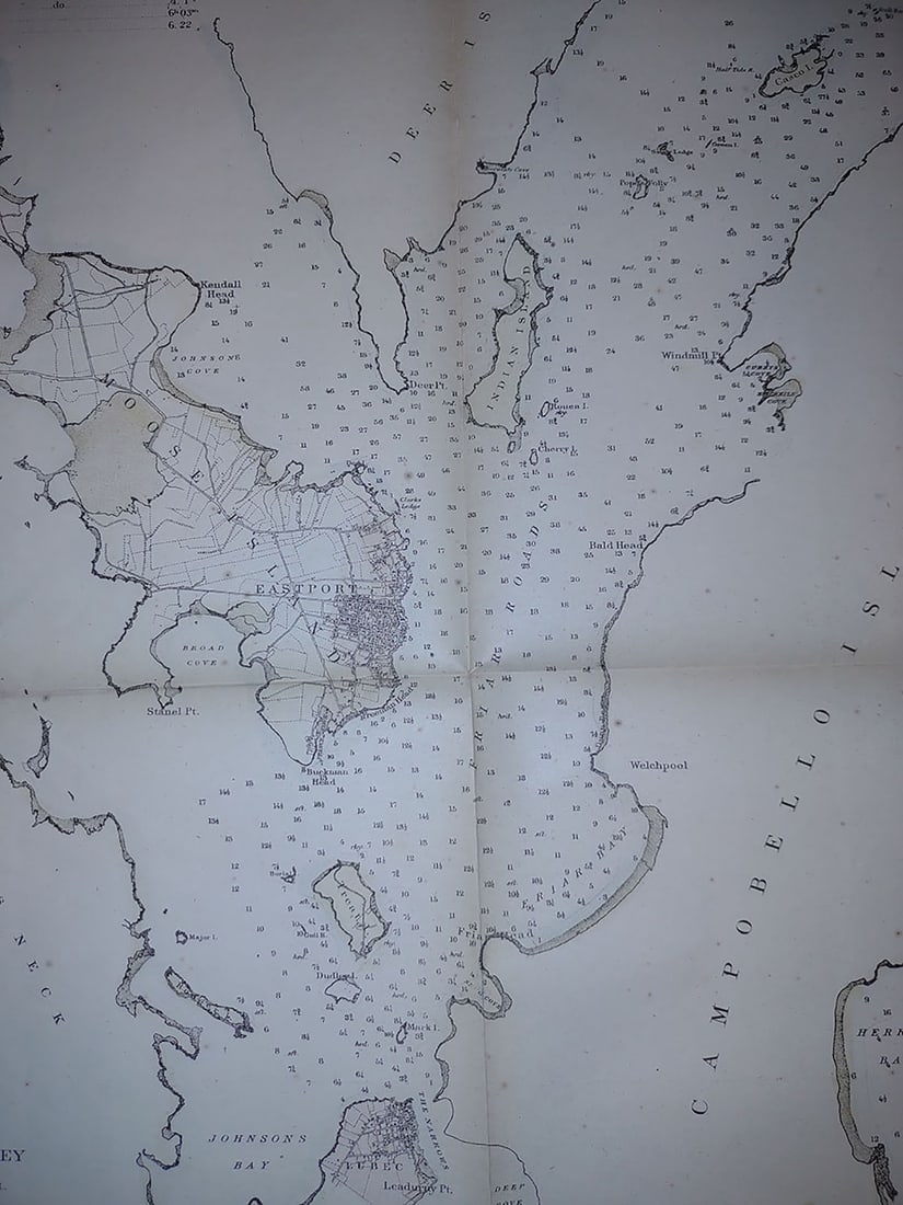 Preliminary Chart of Eastport Harbor Maine ... 1864 - 3