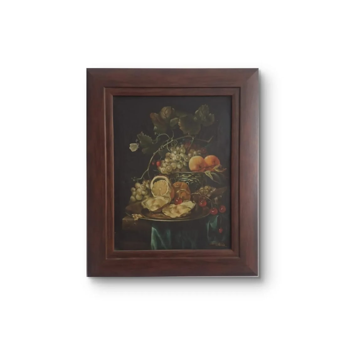 Santa Maria – 1985 Original Oil on Canvas – Elegant Still Life – Signed, Framed - 5