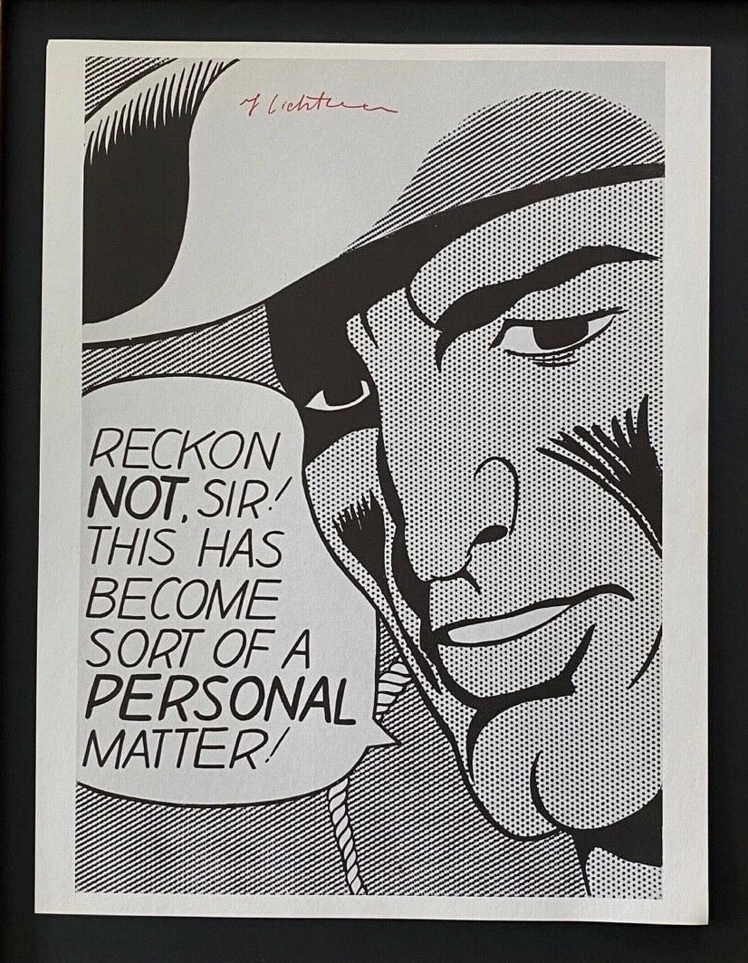Roy Lichtenstein | Vintage 1970 Signed | Mounted 11x14 Offset Lithograph ^ - 2