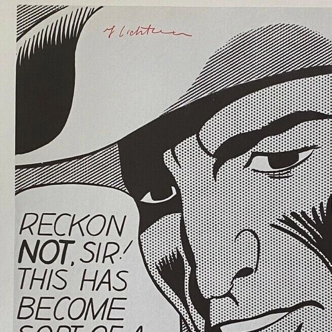 Roy Lichtenstein | Vintage 1970 Signed | Mounted 11x14 Offset Lithograph ^ - 3