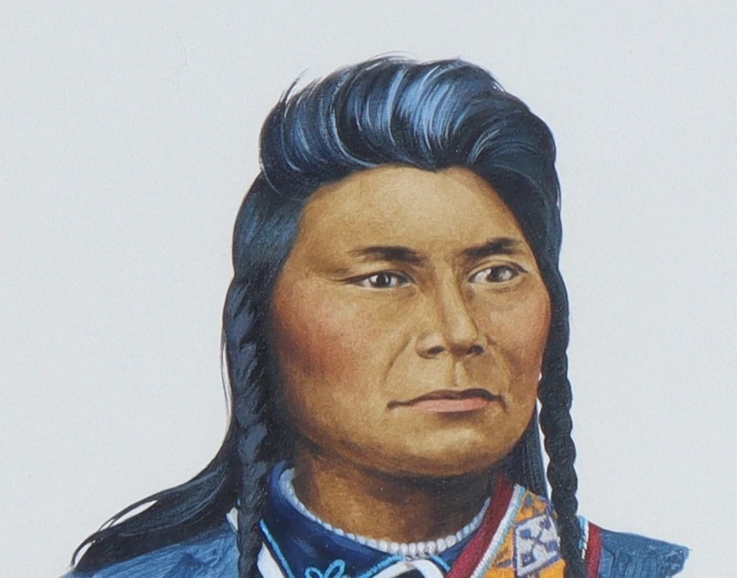 Ken Ottinger Fine Gallery watercolor/gouache painting of CHIEF JOSEPH was $6500 - 3