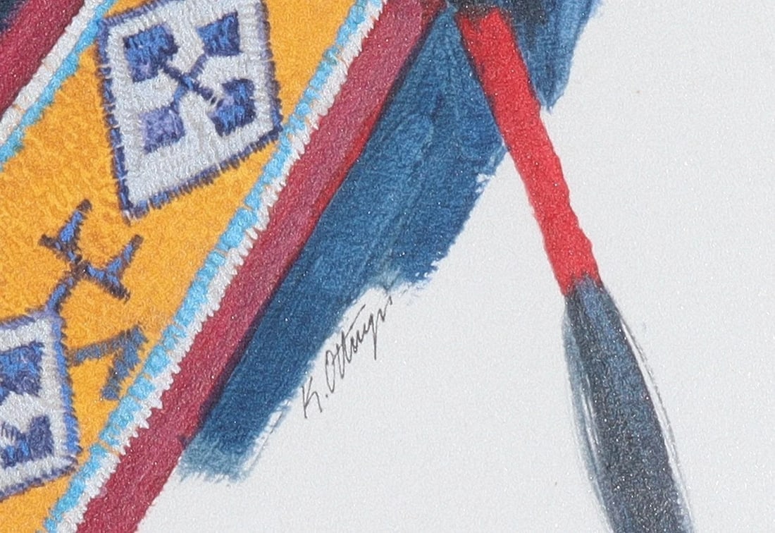 Ken Ottinger Fine Gallery watercolor/gouache painting of CHIEF JOSEPH was $6500 - 4