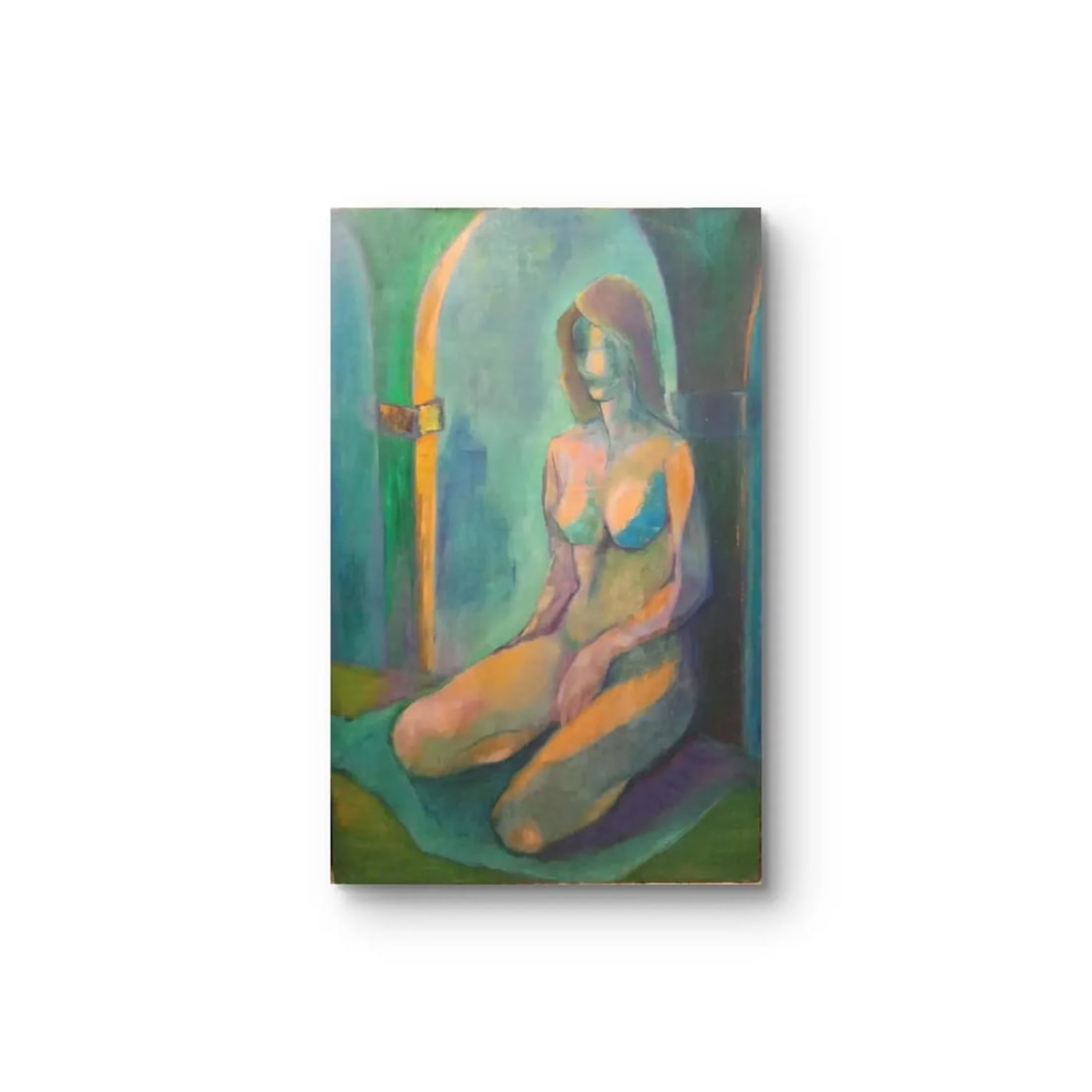 Bettina — Expressionist Oil on Canvas, 41 x 27.5 in — Framed — Gallery Provenance - 3