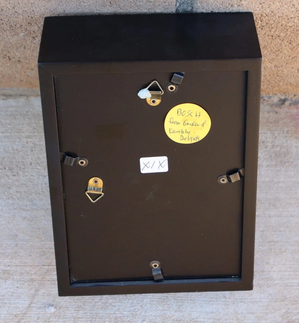 AL SCHNUPP Mixed Media Sculpture From Garden of Earthly Delight Black Box Frame - 4