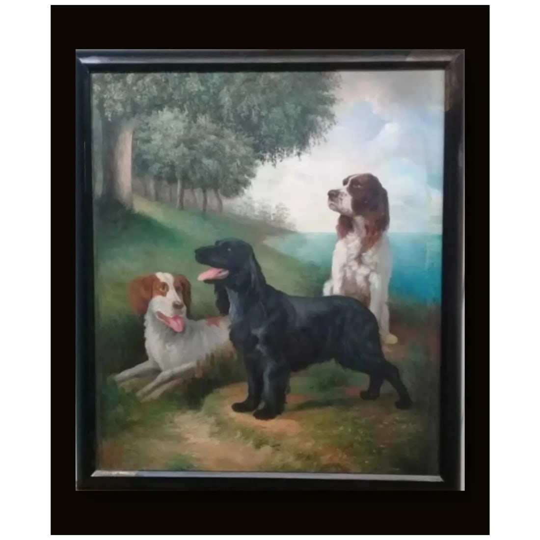 Top‑Quality Oil Painting ‘Cocker Spaniel’ – Collector’s Piece – - 2