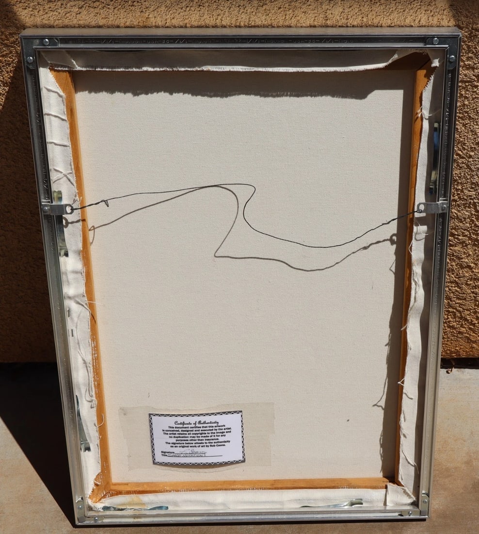 ROB COONS Original Modernist Abstract painting on canvas titled Space Notations - 4