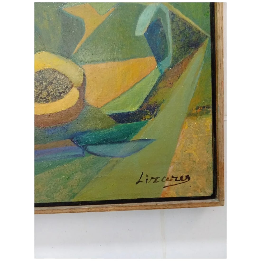 Luis Lizares - 1970 Cubist Oil on Canvas – Peruvian Master Painter – Signed - 3