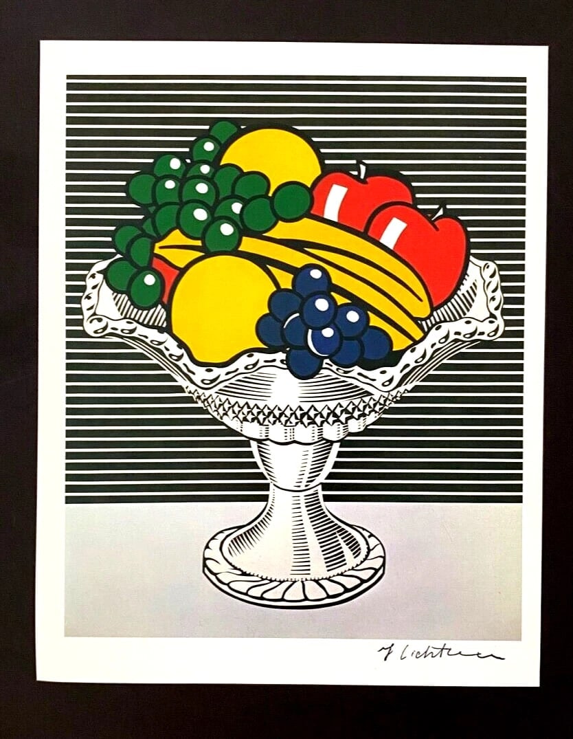 ROY LICHTENSTEIN + 1981 SIGNED PRINT + WITH NEW SILVER FRAME - 2