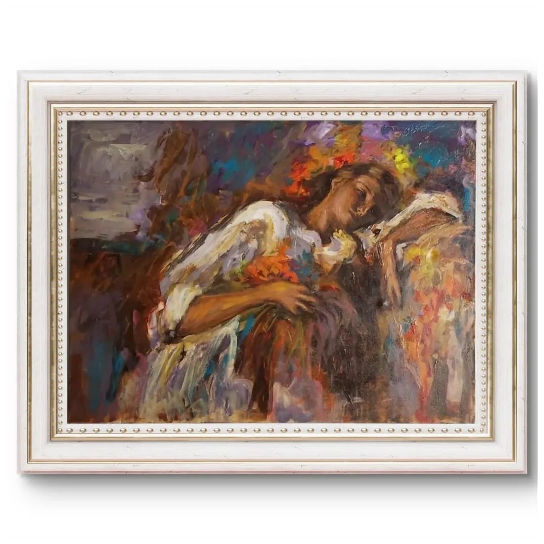 Exceptional 1970s Expressionist Canvas — Framed — Latin American Fine Art - 2