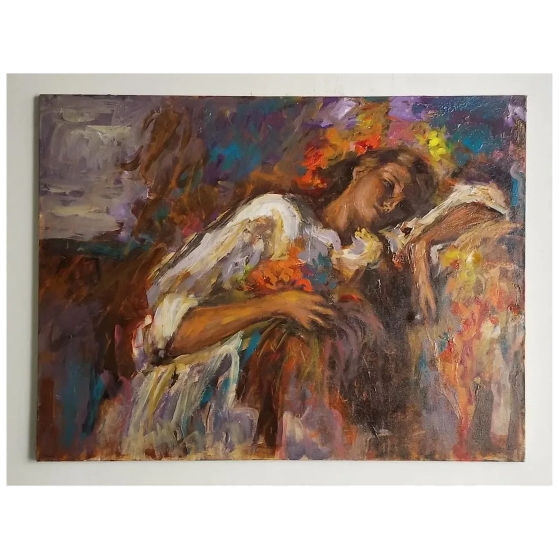 Exceptional 1970s Expressionist Canvas — Framed — Latin American Fine Art - 3