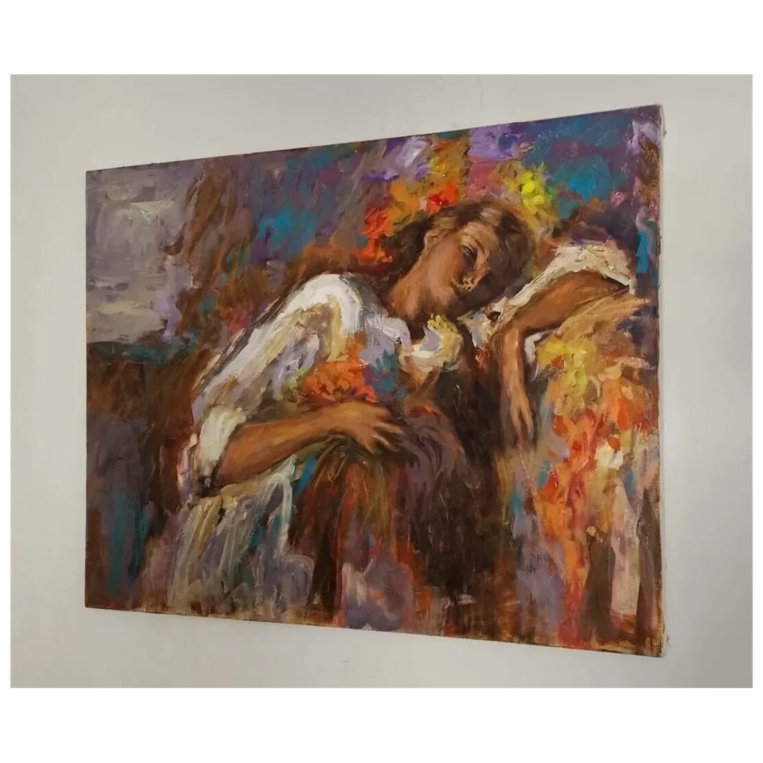 Exceptional 1970s Expressionist Canvas — Framed — Latin American Fine Art - 4