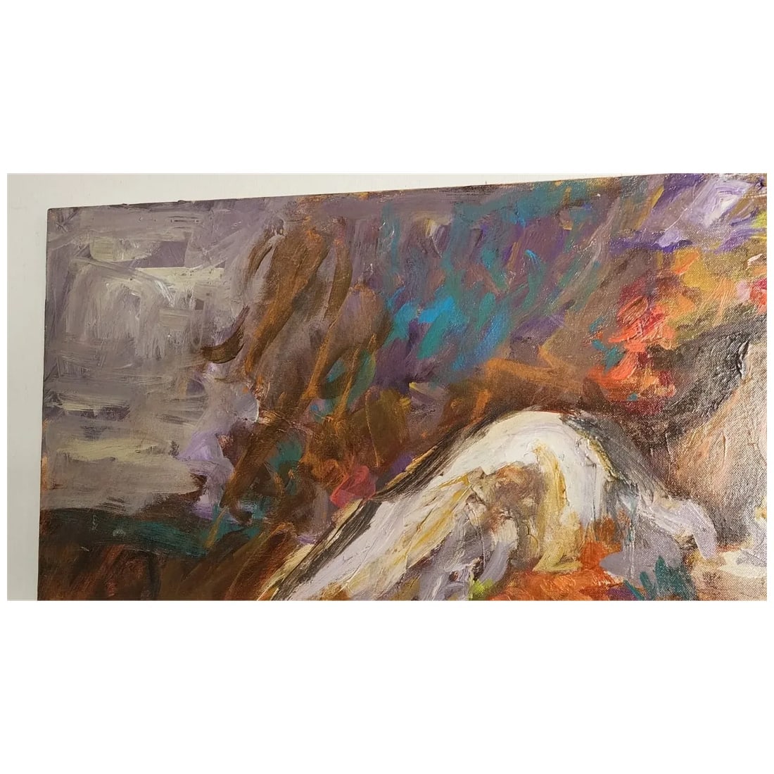 Exceptional 1970s Expressionist Canvas — Framed — Latin American Fine Art - 7