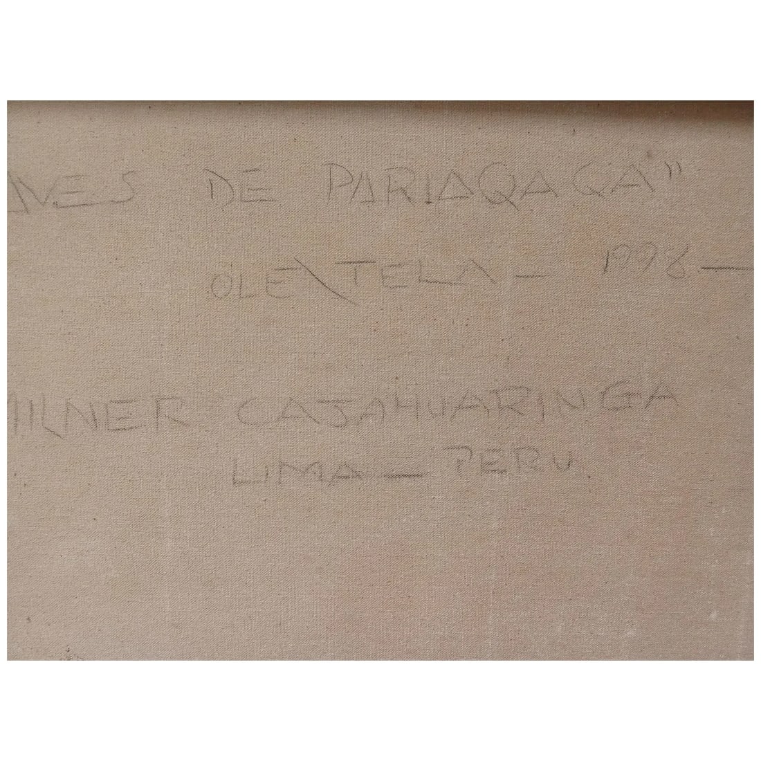 Milner Cajahuaringa – “Pariaqaqa”, 1998 – Large Original Oil on Canvas - 4