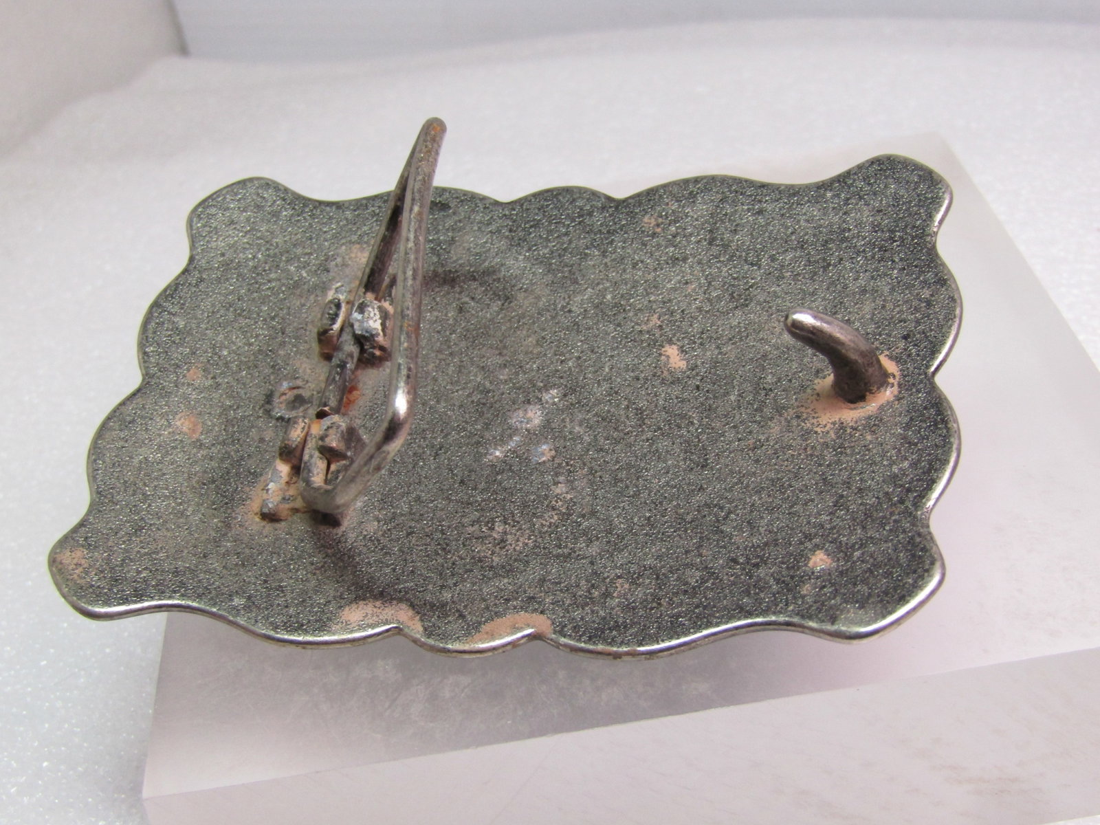 Vintage Southwestern Faux Turquoise Buckle, 1960's-1970's - 4
