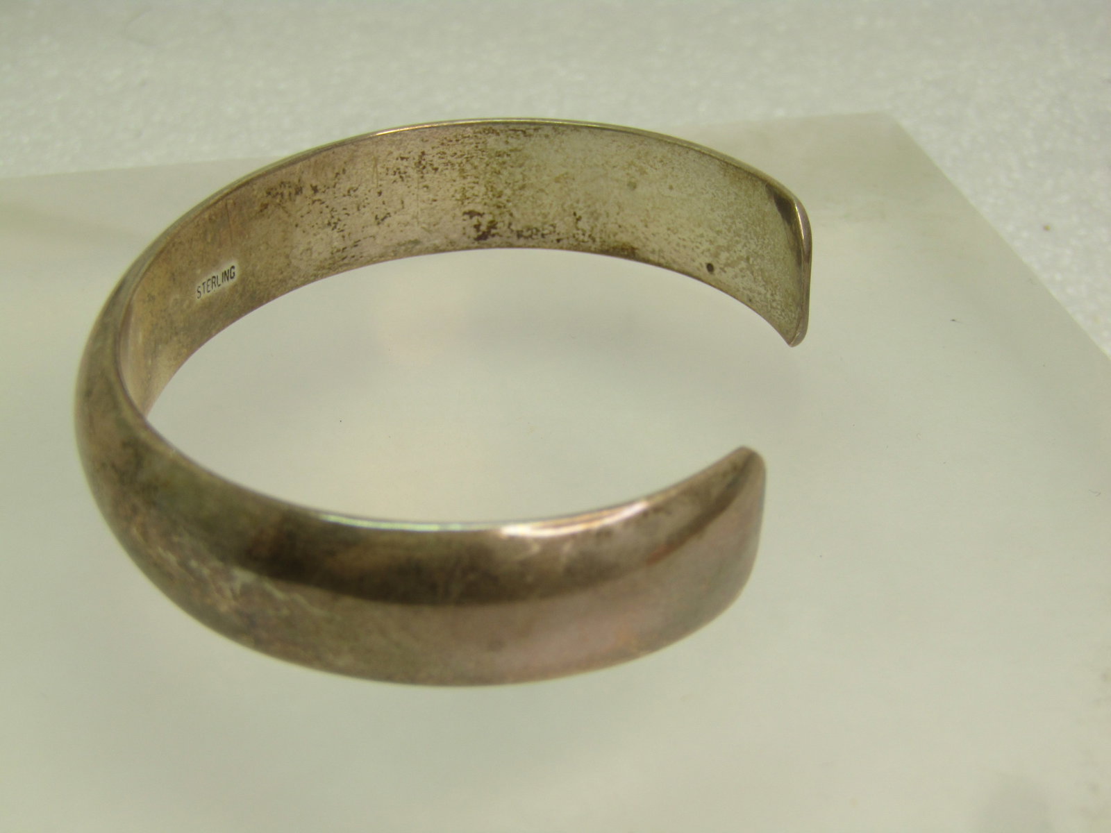 Vintage Sterling Domed Cuff Bracelet, 6.5", 1970's-1980's - 5