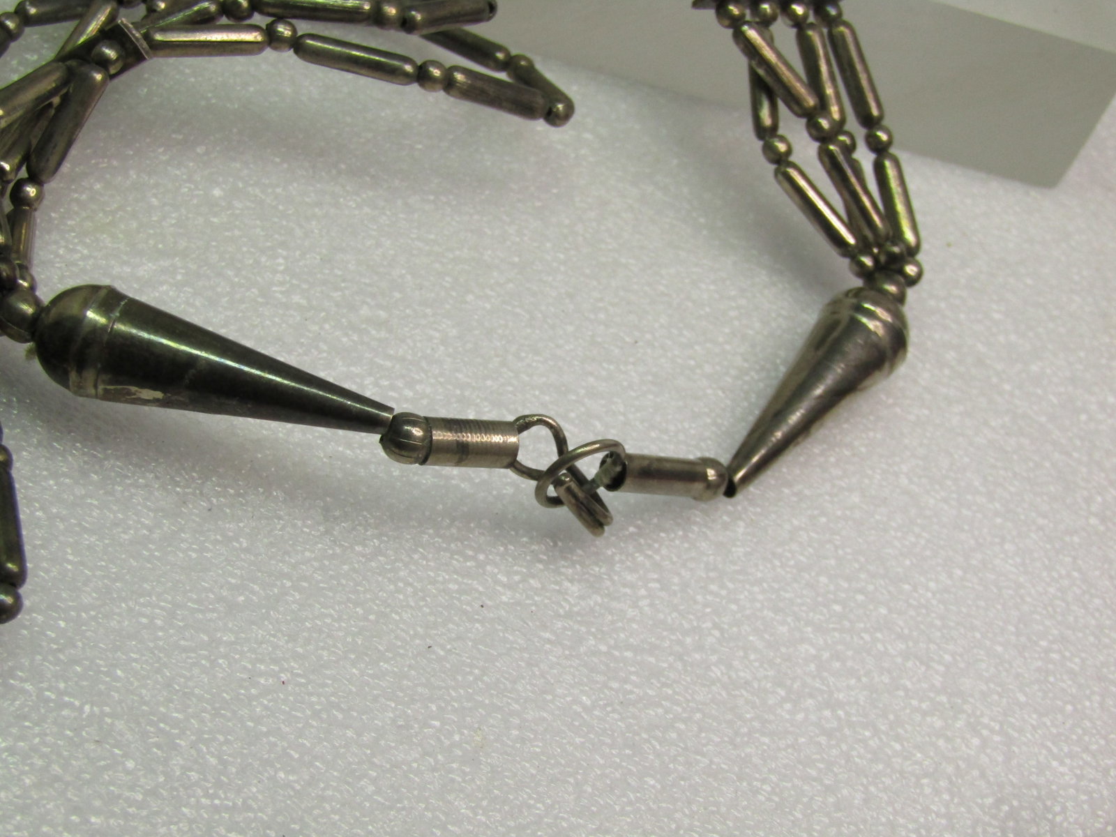 Vintage Southwestern Chunky Heart Necklace, Triple Strand - Repurpose, 1970-1980's - 5