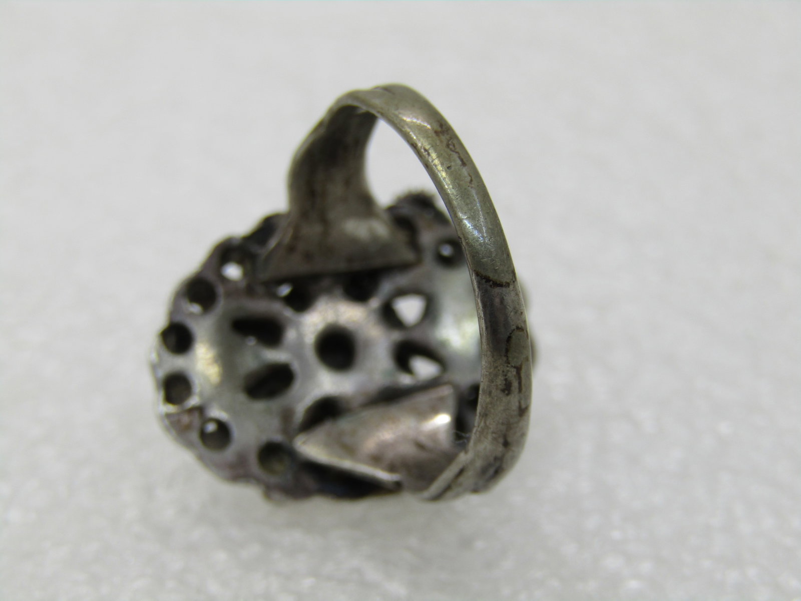 Vintage Southwestern Sterling Turquoise Ring, Sz. 7 - 5