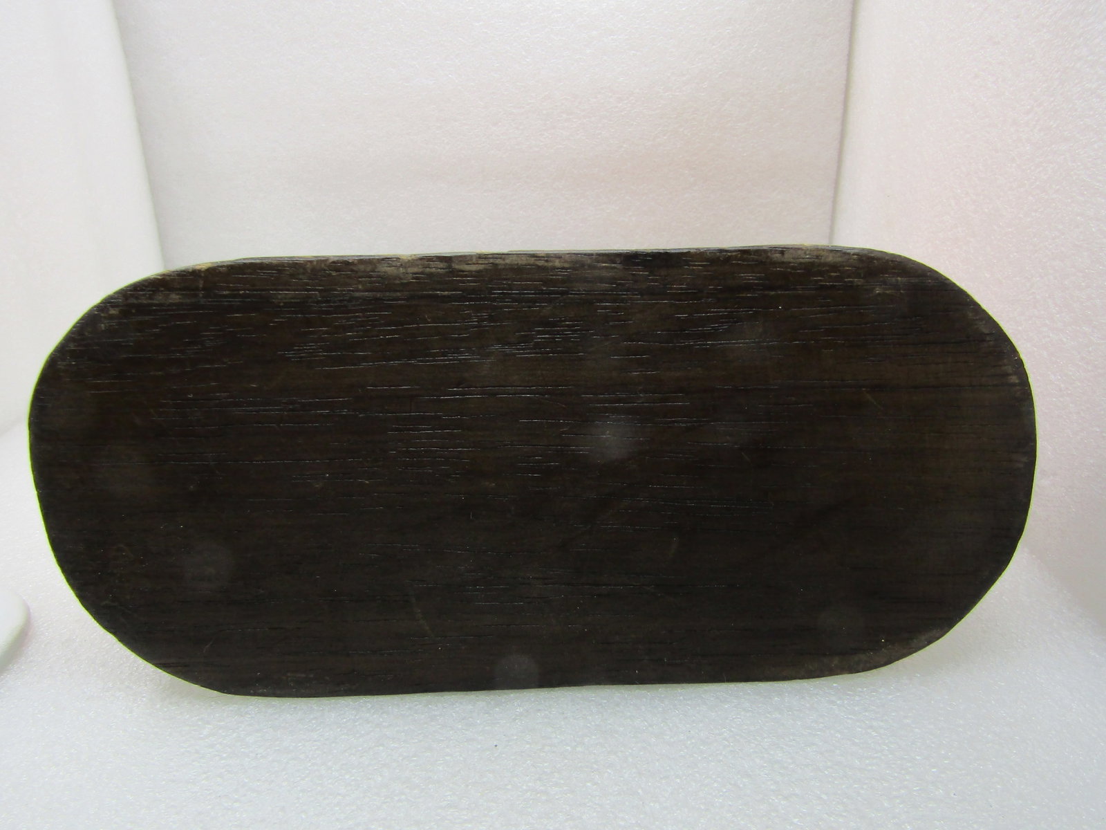 Vintage Asian Orange Silk Like Butterlfy Purse, Signed Jivaco, Wood Handles and Base - 7