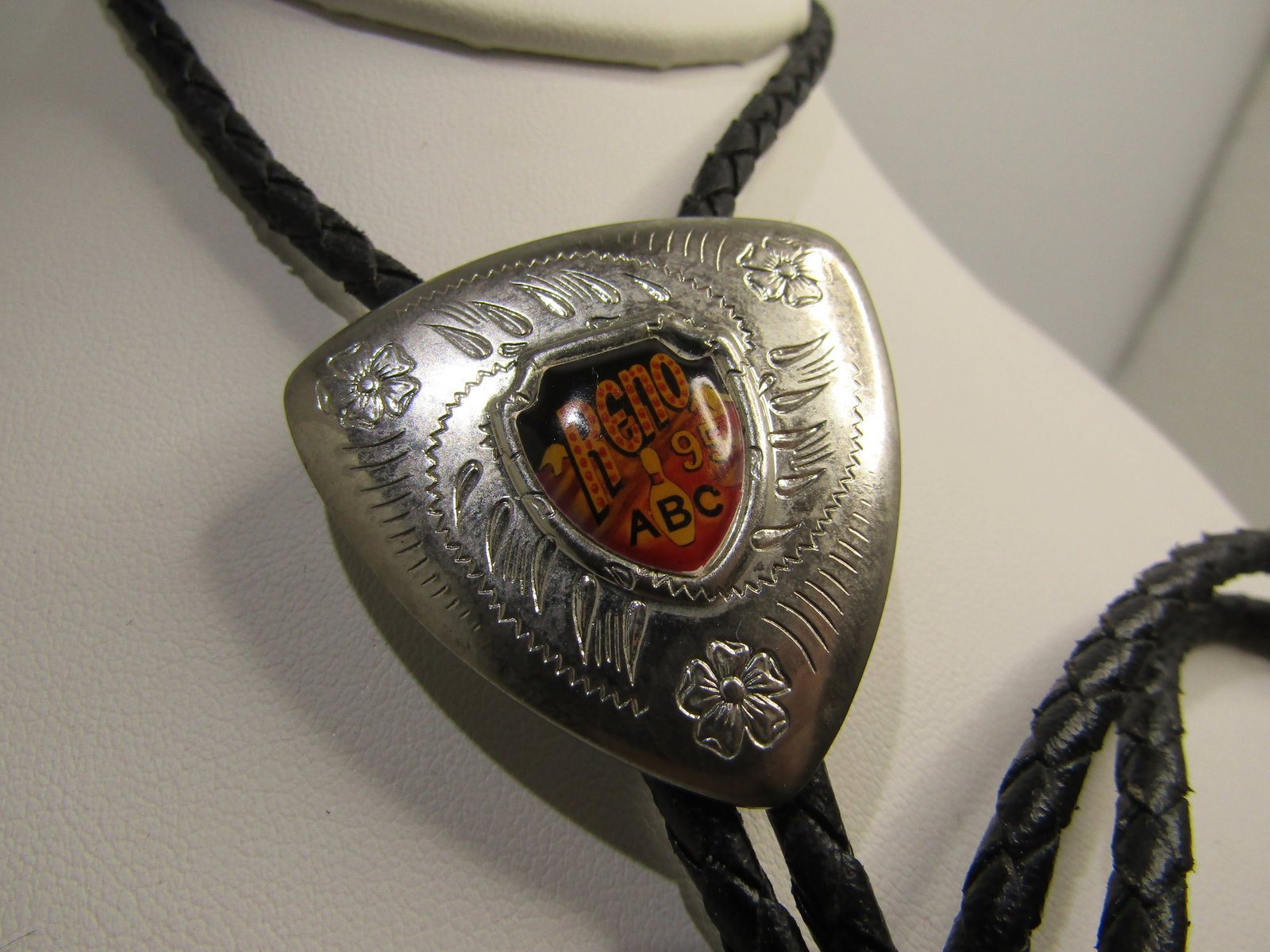 Vintage 1995 ABC Reno Bowling Bolo Tie, 34" - 4