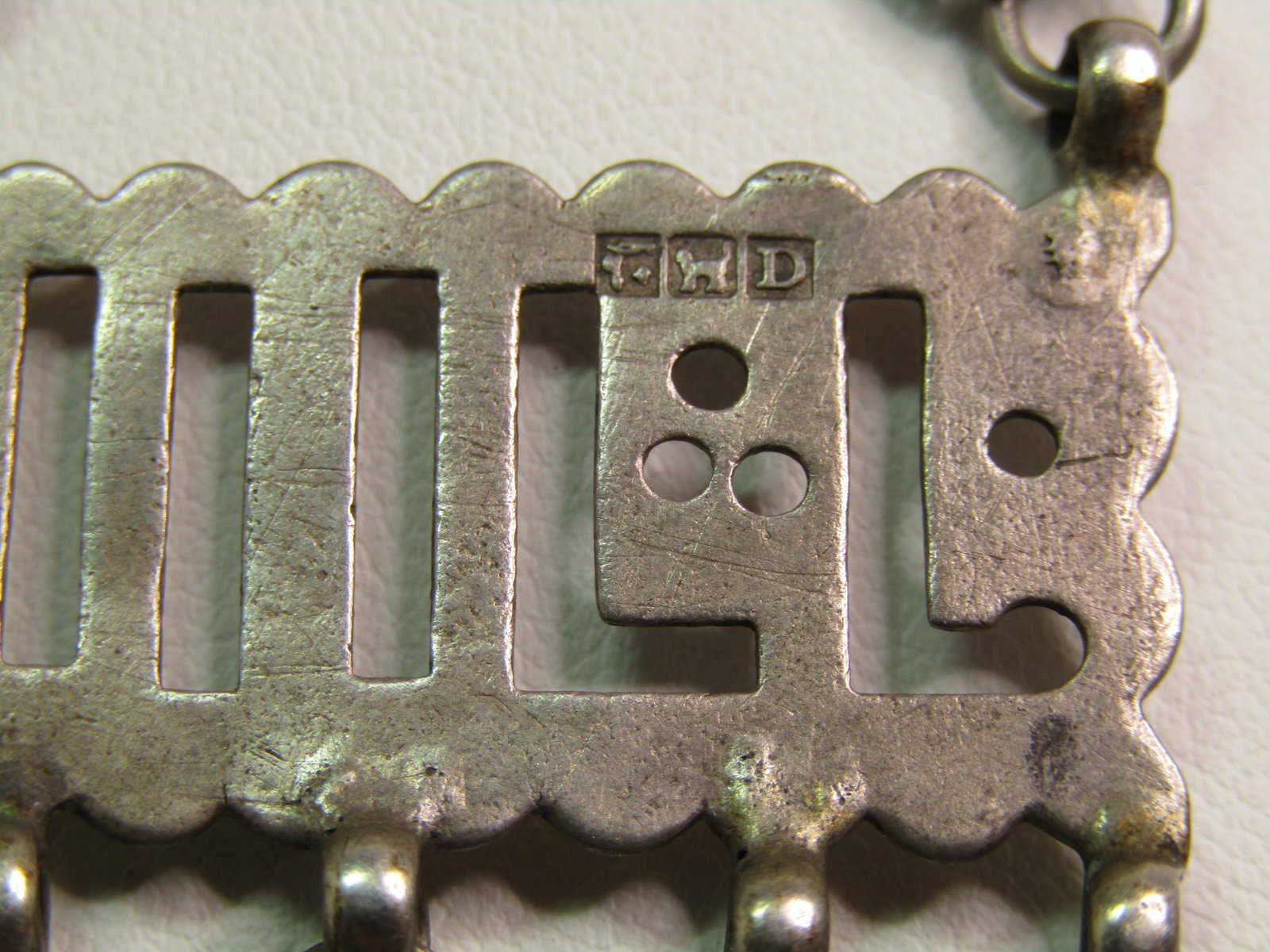 Vintage Silver Egyptian Beduoin Zar Pendant Necklace, 24" - 6