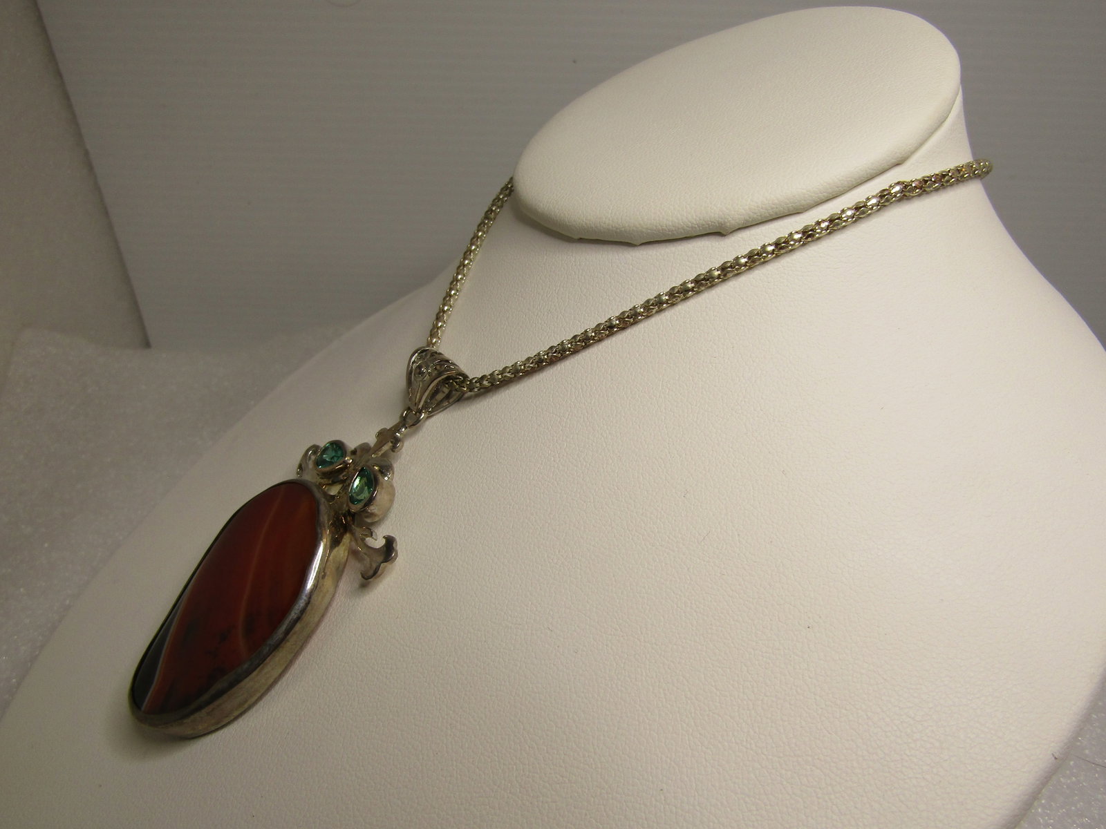 Mod to Southwestern Montana Agate Necklace, 17", 2000's - 2